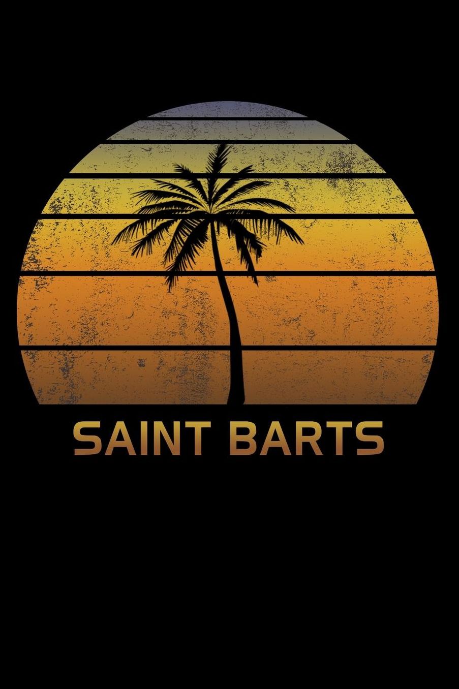 Saint Barts: Caribbean Notebook Lined Wide Ruled Paper For Taking Notes. Stylish Journal Diary 6 x 9 Inch Soft Cover. For Home, Work Or School.