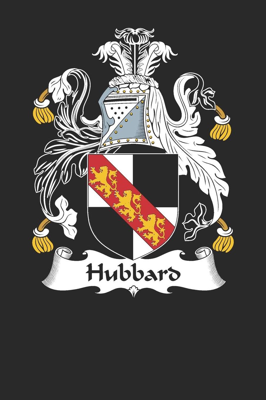 Hubbard: Hubbard Coat of Arms and Family Crest Notebook Journal (6 x 9 - 100 pages)