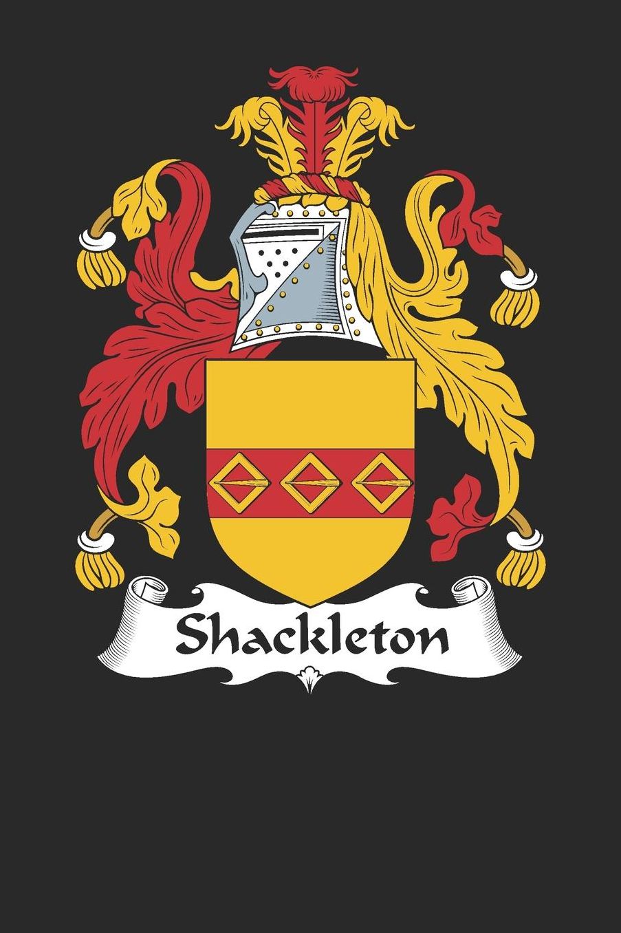 Shackleton: Shackleton Coat of Arms and Family Crest Notebook Journal (6 x 9 - 100 pages)