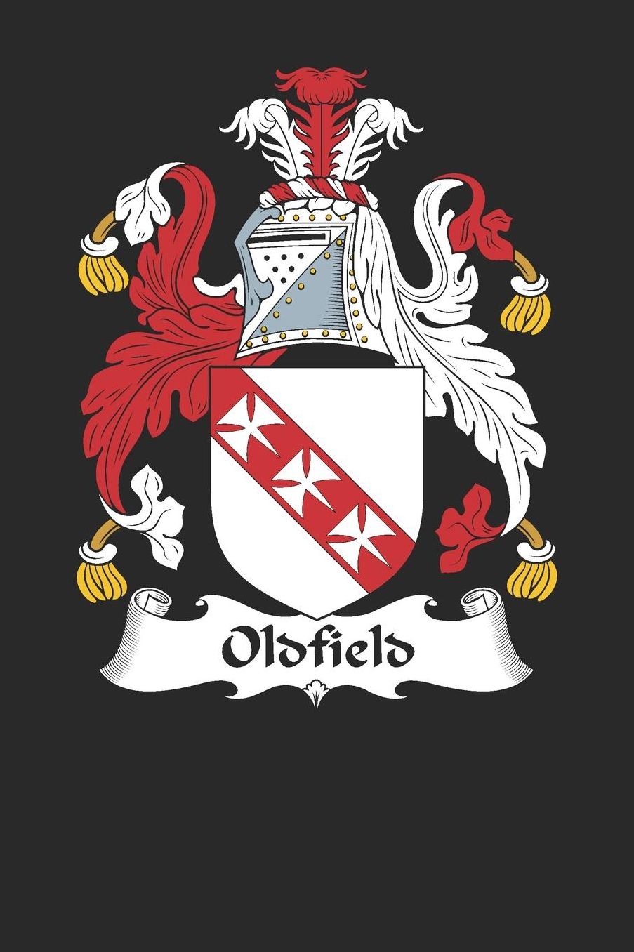 Oldfield: Oldfield Coat of Arms and Family Crest Notebook Journal (6 x 9 - 100 pages)