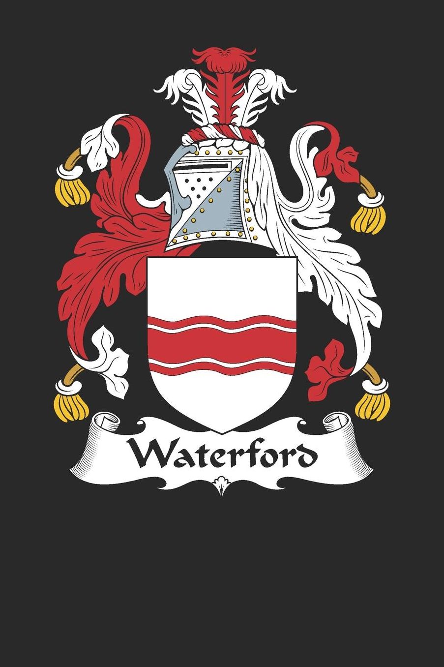 Waterford: Waterford Coat of Arms and Family Crest Notebook Journal (6 x 9 - 100 pages)