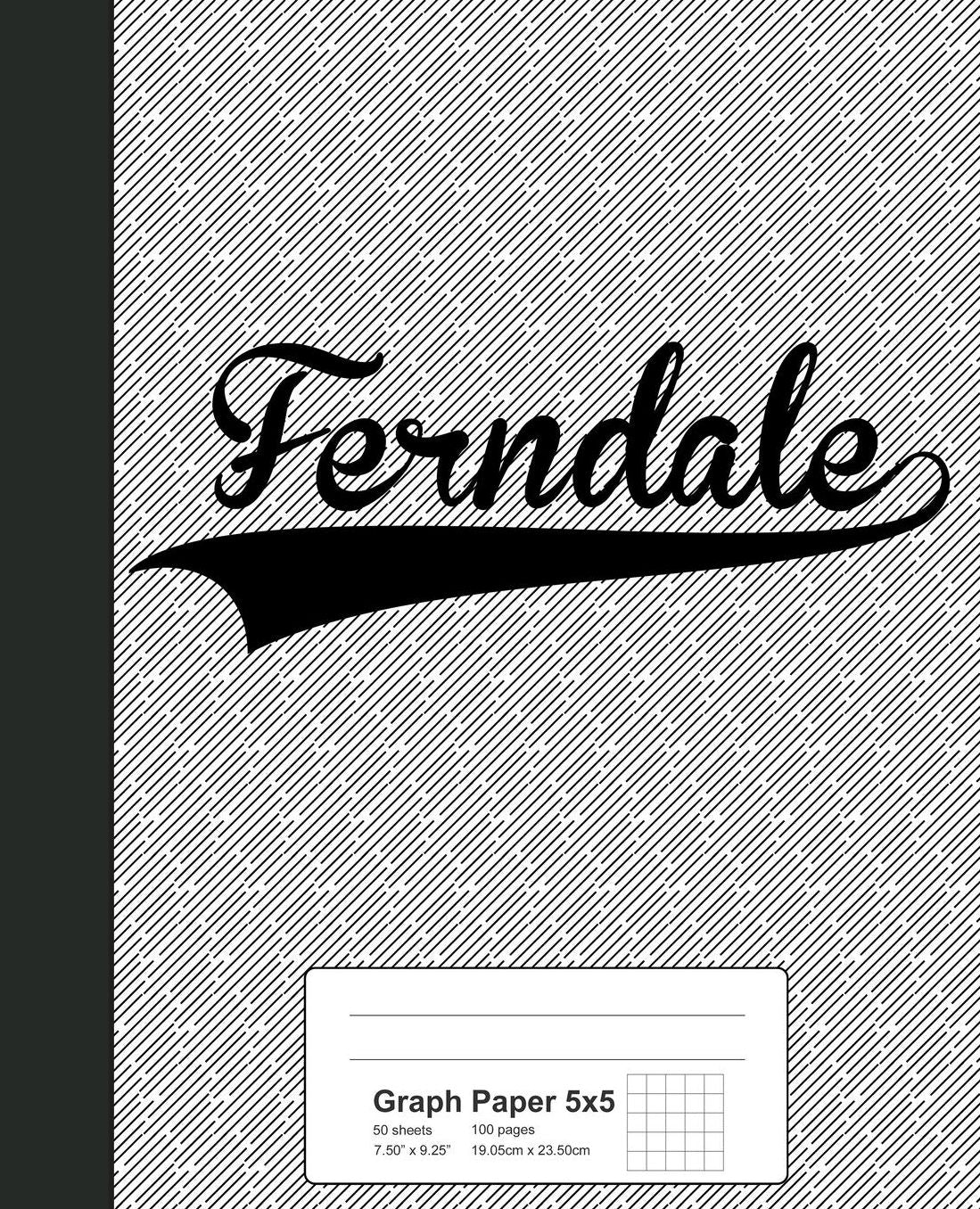 Graph Paper 5x5: FERNDALE Notebook