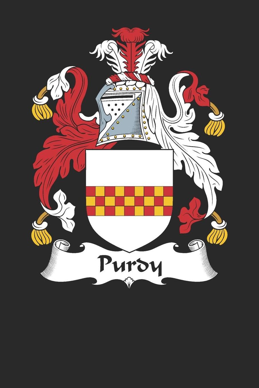 Purdy: Purdy Coat of Arms and Family Crest Notebook Journal (6 x 9 - 100 pages)