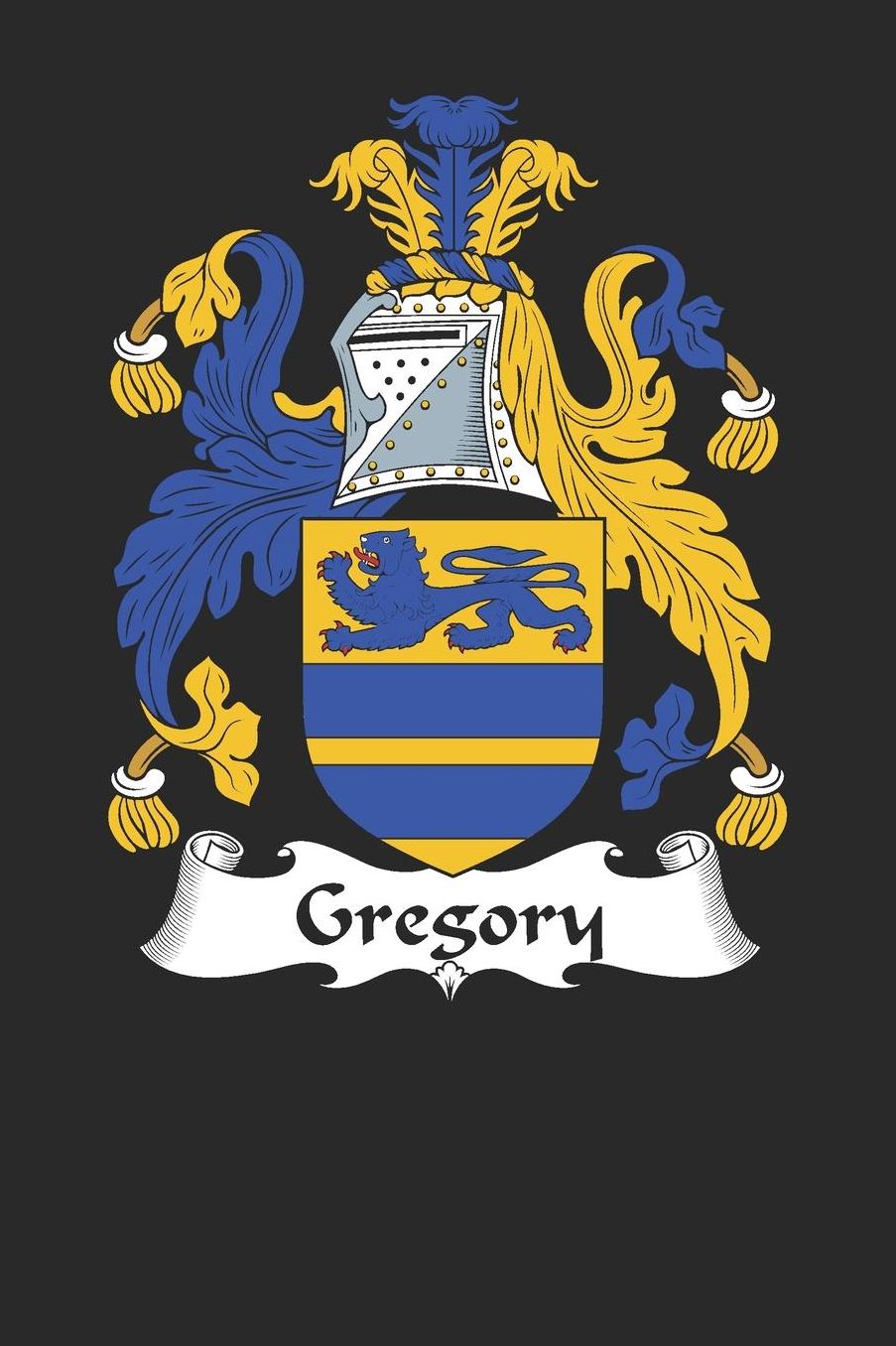 Gregory: Gregory Coat of Arms and Family Crest Notebook Journal (6 x 9 - 100 pages)