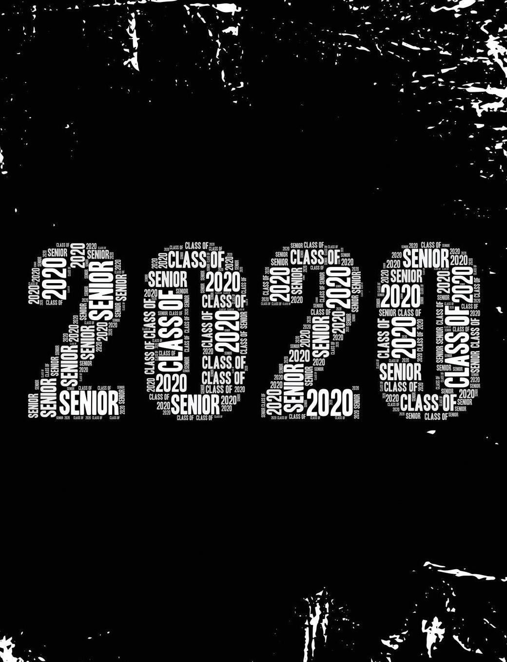 Senior Class of 2020: Word Art Senior Year Graduation Graduate College Ruled Composition Book Journal Logbook