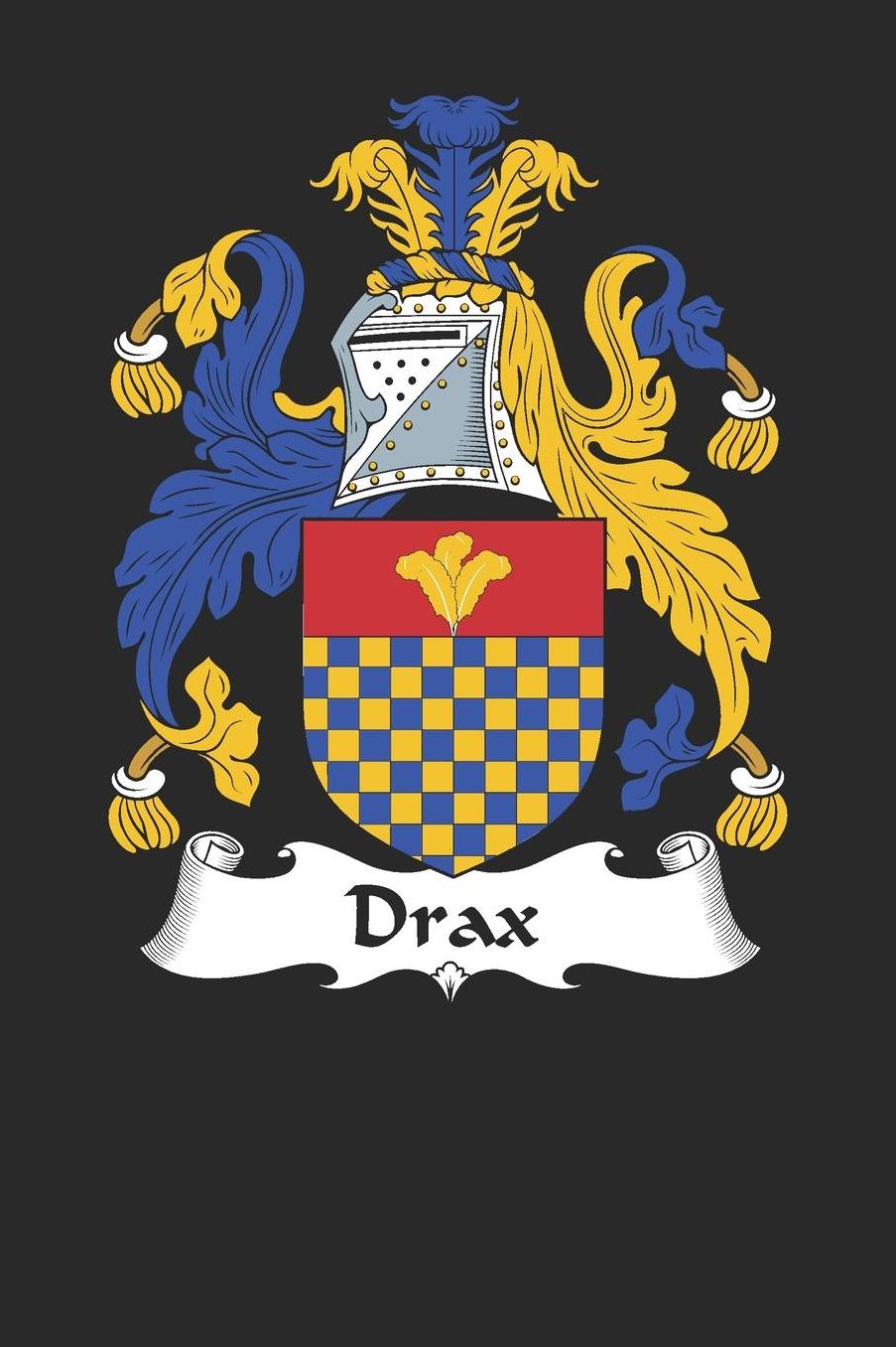 Drax: Drax Coat of Arms and Family Crest Notebook Journal (6 x 9 - 100 pages)