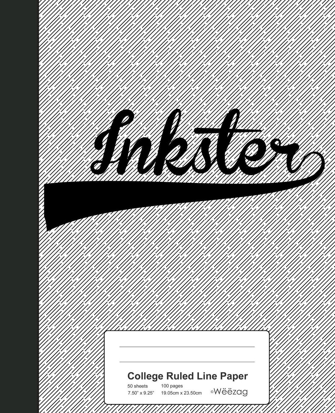 College Ruled Line Paper: INKSTER Notebook