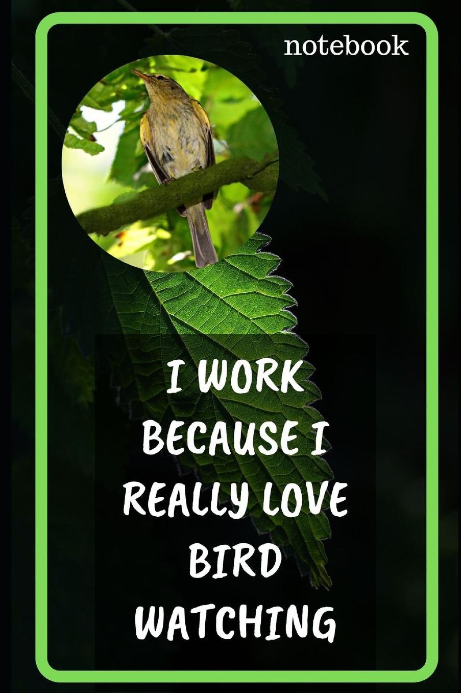 I Work Because I Really Love Bird Watching: Novelty Lined Notebook / Journal To Write In Perfect Gift Item (6 x 9 inches)