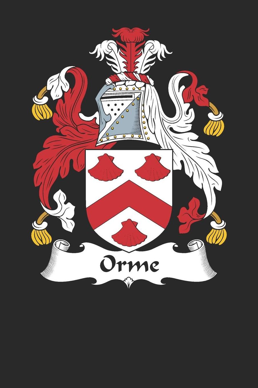 Orme: Orme Coat of Arms and Family Crest Notebook Journal (6 x 9 - 100 pages)