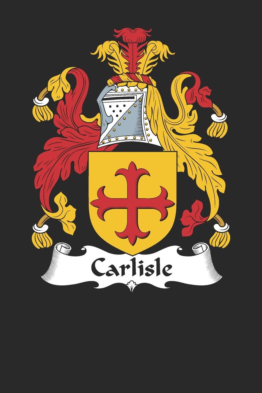Carlisle: Carlisle Coat of Arms and Family Crest Notebook Journal (6 x 9 - 100 pages)