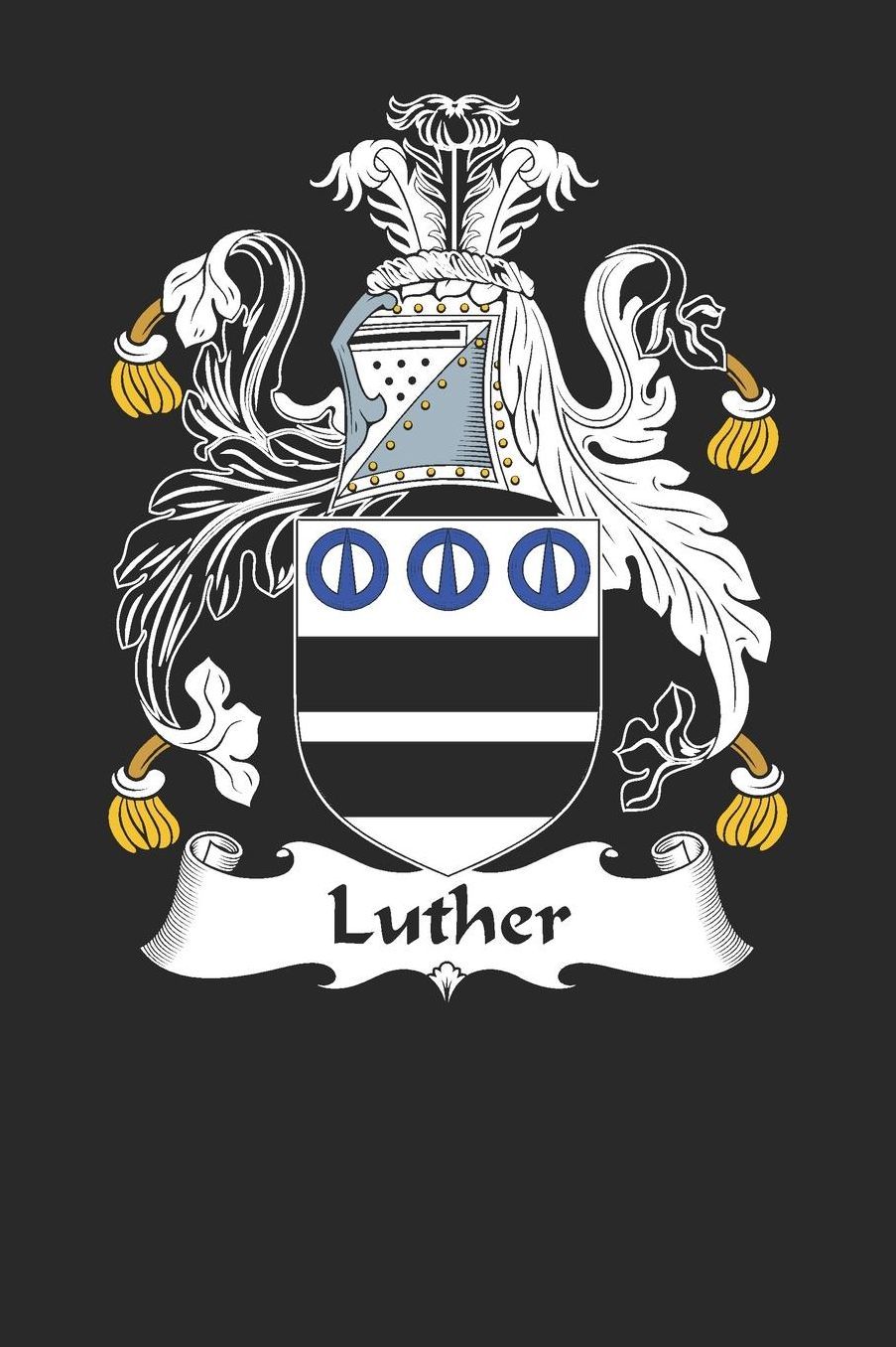 Luther: Luther Coat of Arms and Family Crest Notebook Journal (6 x 9 - 100 pages)