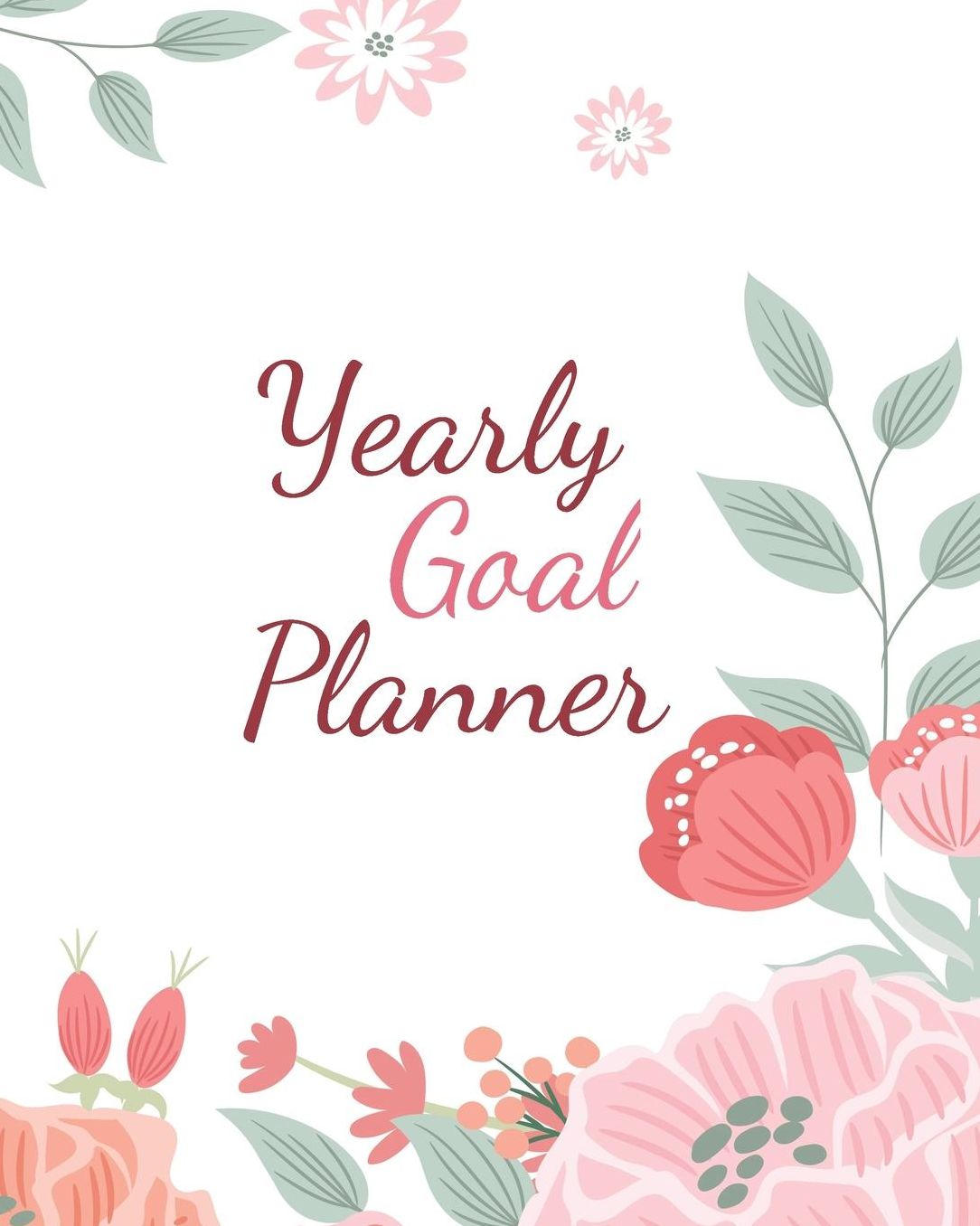 Yearly Goal Planner: Boss CEO Entrepreneur Business Owner Undated 12 Month Goal Planner 8 x 10 120 Pages