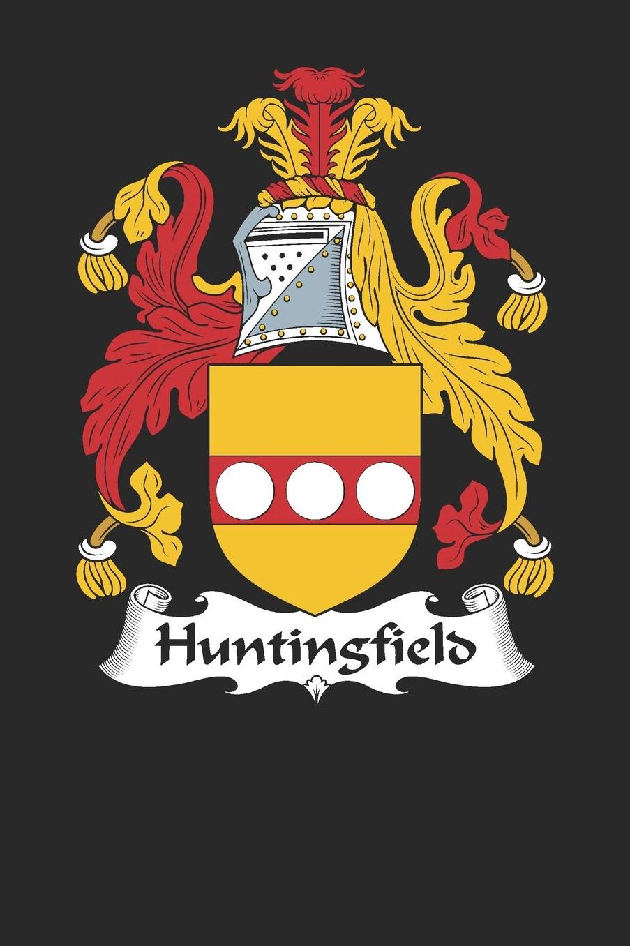 Huntingfield: Huntingfield Coat of Arms and Family Crest Notebook Journal (6 x 9 - 100 pages)