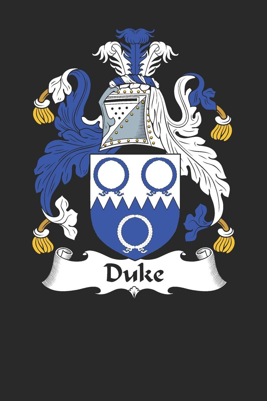 Duke: Duke Coat of Arms and Family Crest Notebook Journal (6 x 9 - 100 pages)