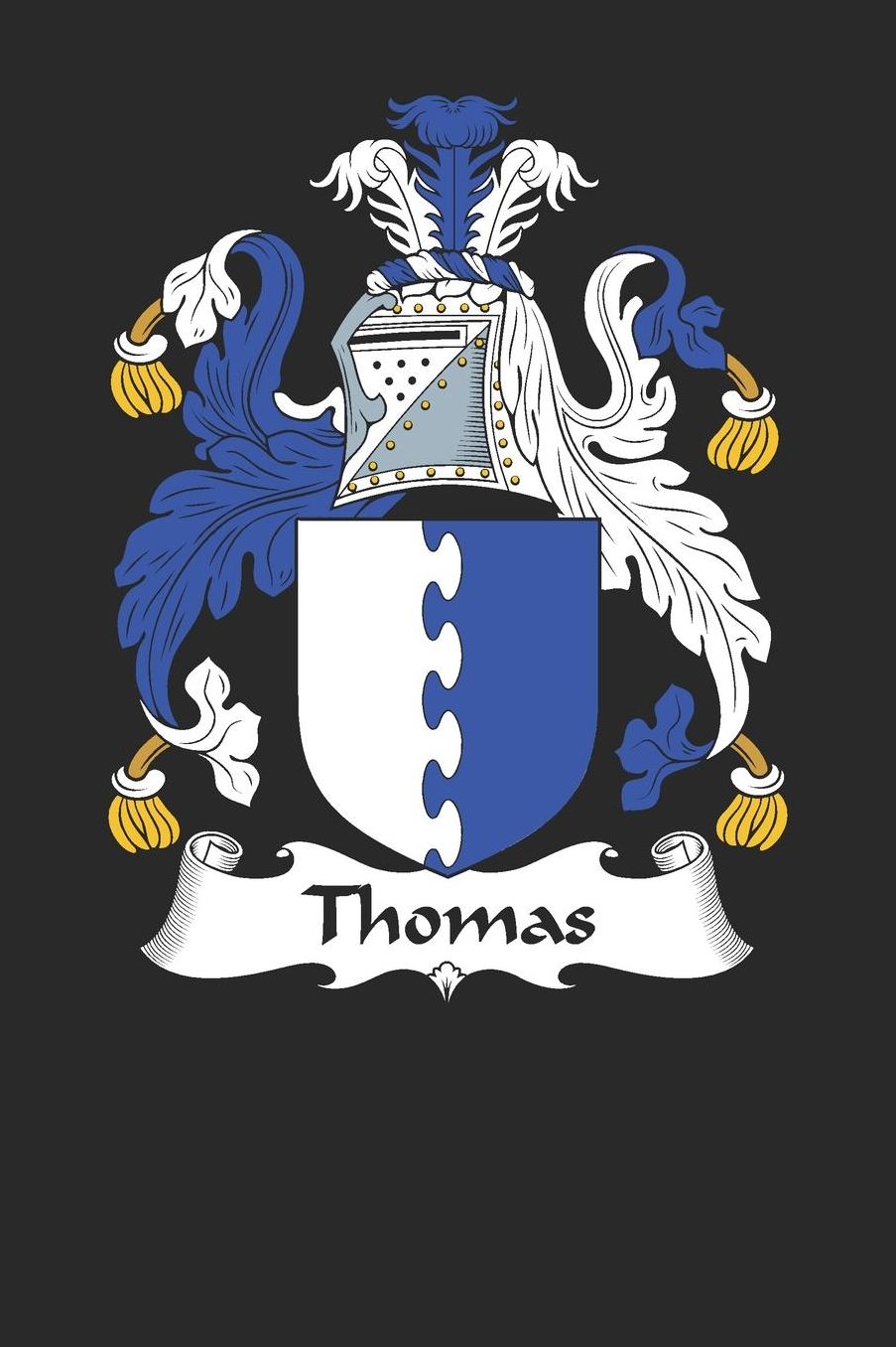 Thomas: Thomas Coat of Arms and Family Crest Notebook Journal (6 x 9 - 100 pages)