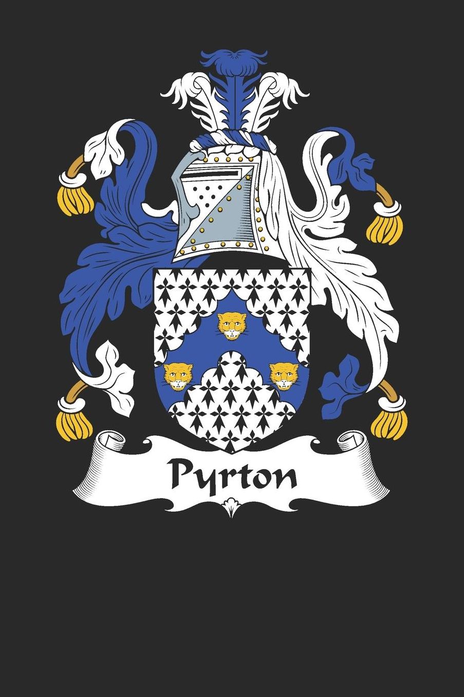 Pyrton: Pyrton Coat of Arms and Family Crest Notebook Journal (6 x 9 - 100 pages)