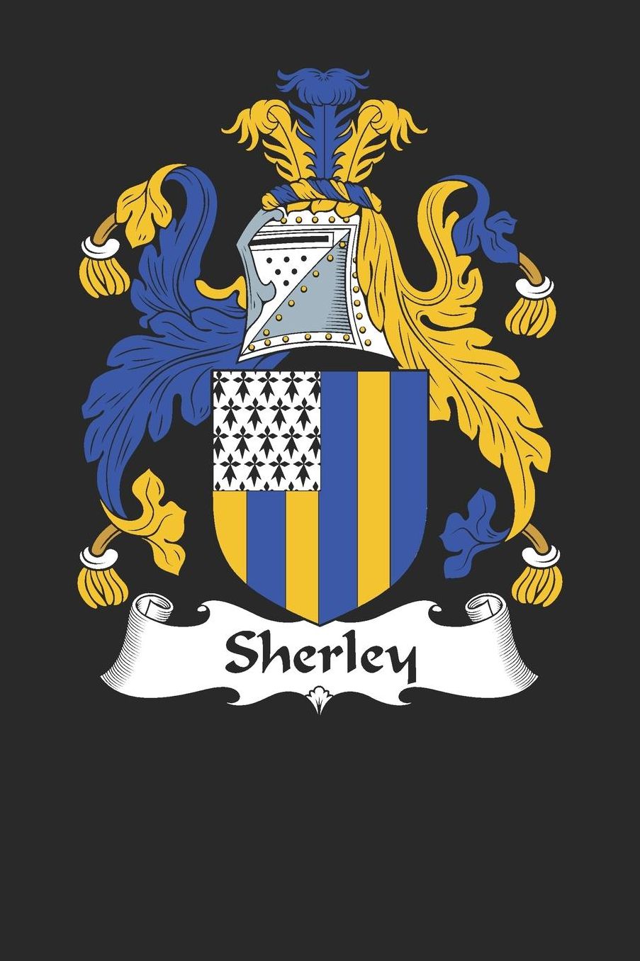 Sherley: Sherley Coat of Arms and Family Crest Notebook Journal (6 x 9 - 100 pages)