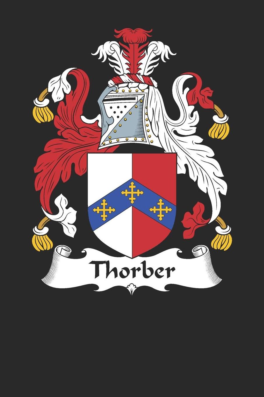 Thorber: Thorber Coat of Arms and Family Crest Notebook Journal (6 x 9 - 100 pages)