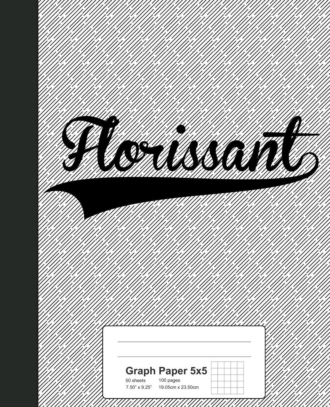 Graph Paper 5x5: FLORISSANT Notebook