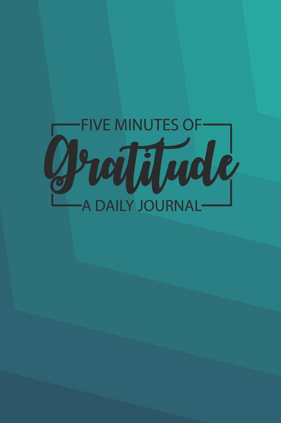 Daily Gratitude Journal 'Green Waves' - Five Minutes of Gratitude Diary - Happier Life Gratitude Notebook - Positivity Diary: Medium College-Ruled Journey Diary, 110 page, Lined, 6x9 (15.2 x 22.9 cm)