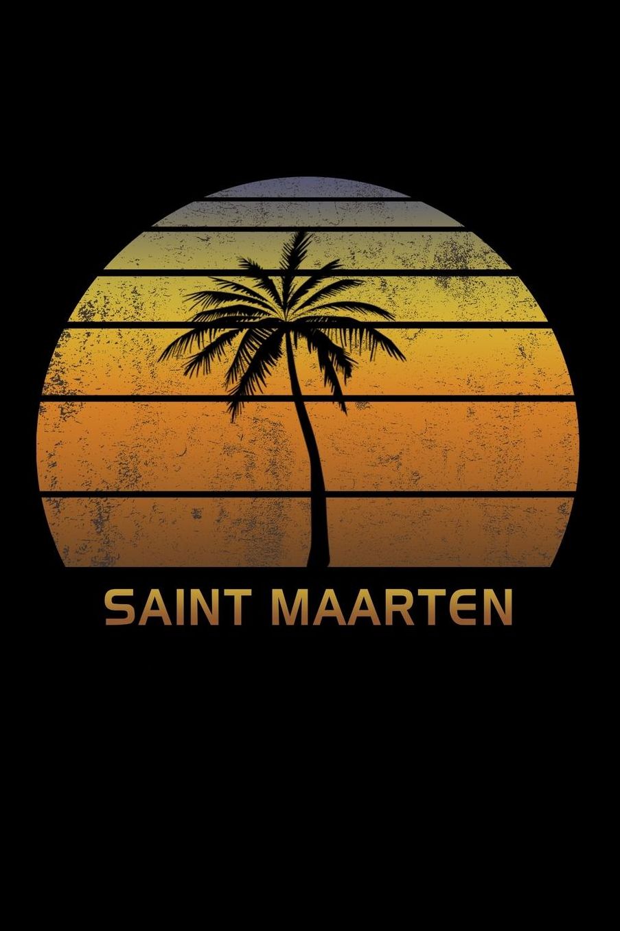 Saint Maarten: Caribbean Notebook Lined Wide Ruled Paper For Taking Notes. Stylish Journal Diary 6 x 9 Inch Soft Cover. For Home, Work Or School.