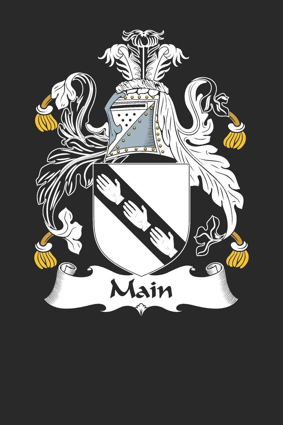 Main: Main Coat of Arms and Family Crest Notebook Journal (6 x 9 - 100 pages)