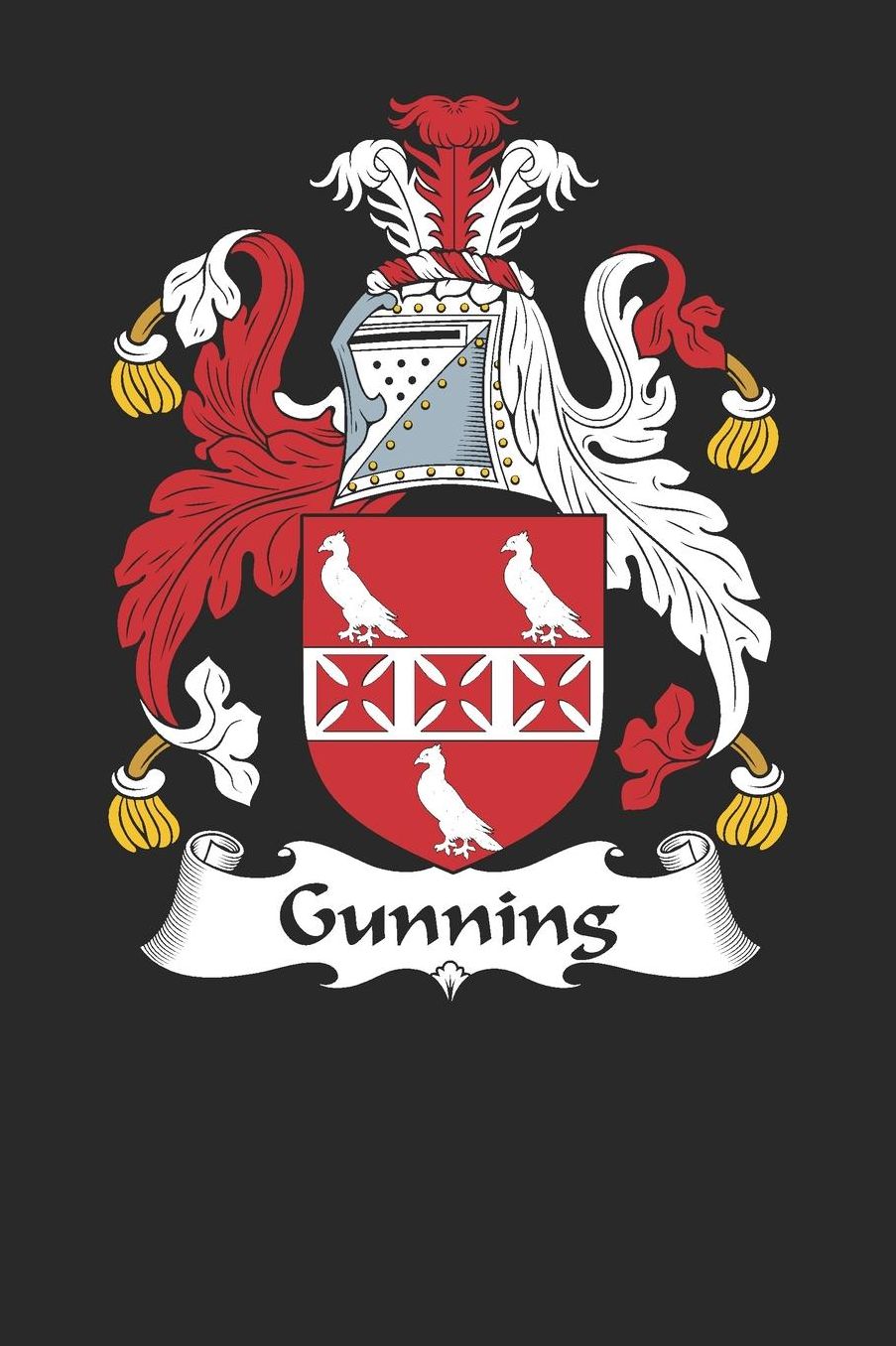 Gunning: Gunning Coat of Arms and Family Crest Notebook Journal (6 x 9 - 100 pages)