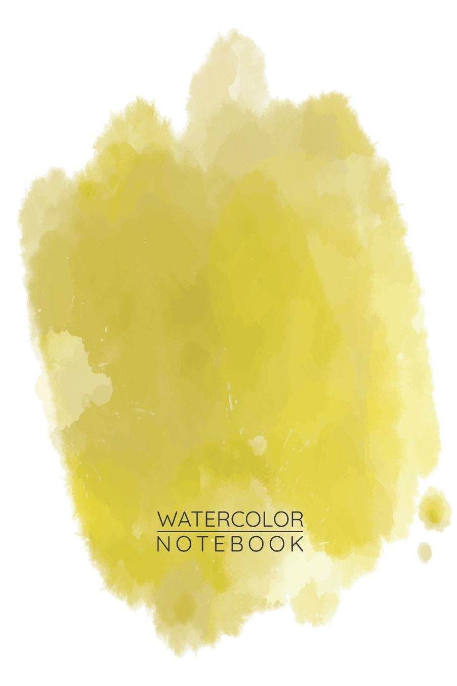 Yellow Watercolor Notebook - Sketch Book for Drawing Painting Writing - Yellow Watercolor Journal - Yellow Watercolor Diary: Medium College-Ruled Journey Diary, 110 page, Lined, 6x9 (15.2 x 22.9 cm)