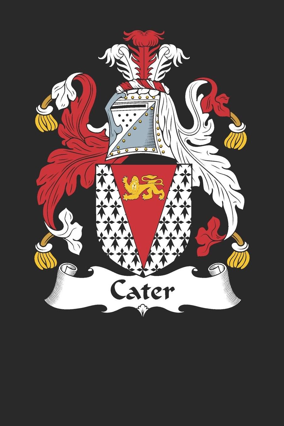 Cater: Cater Coat of Arms and Family Crest Notebook Journal (6 x 9 - 100 pages)