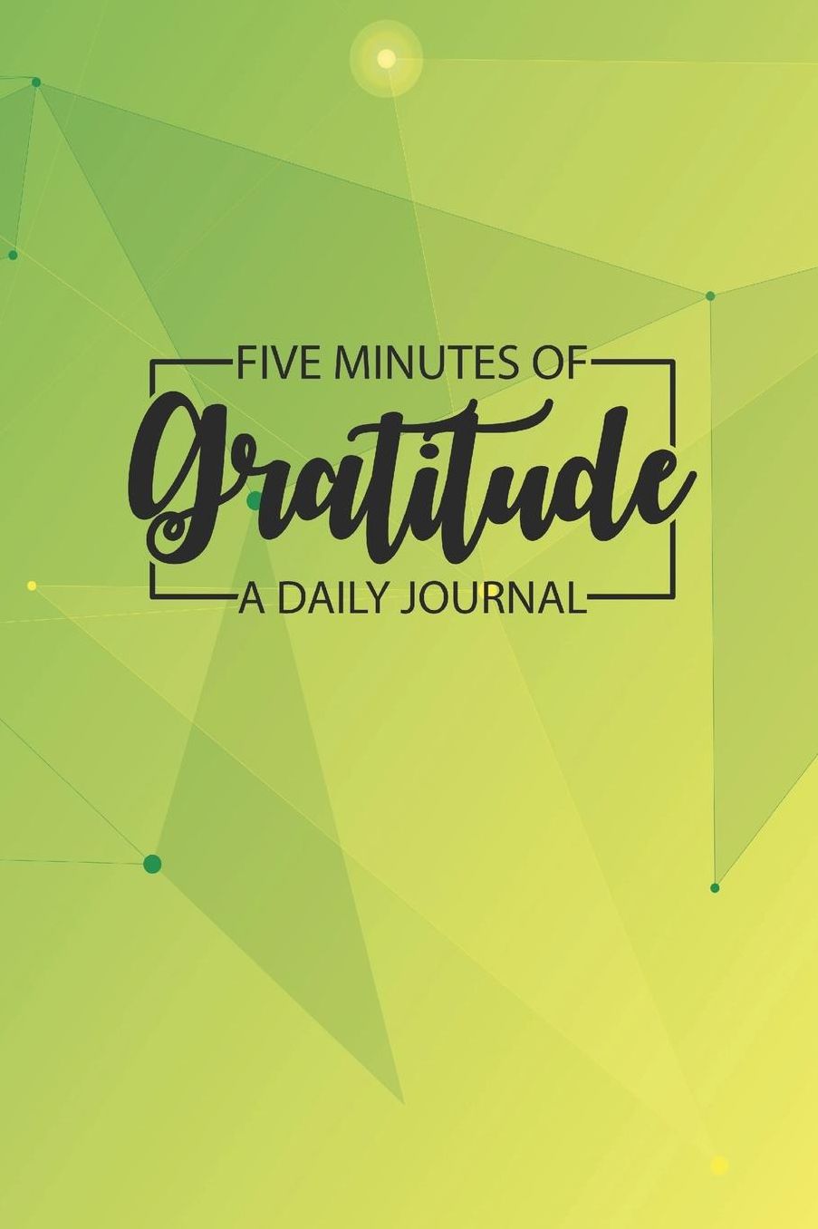 Daily Gratitude Journal 'Yellow Stars' - Five Minutes of Gratitude Diary - Happier Life Gratitude Notebook - Positivity Diary: Medium College-Ruled Journey Diary, 110 page, Lined, 6x9 (15.2 x 22.9 cm)