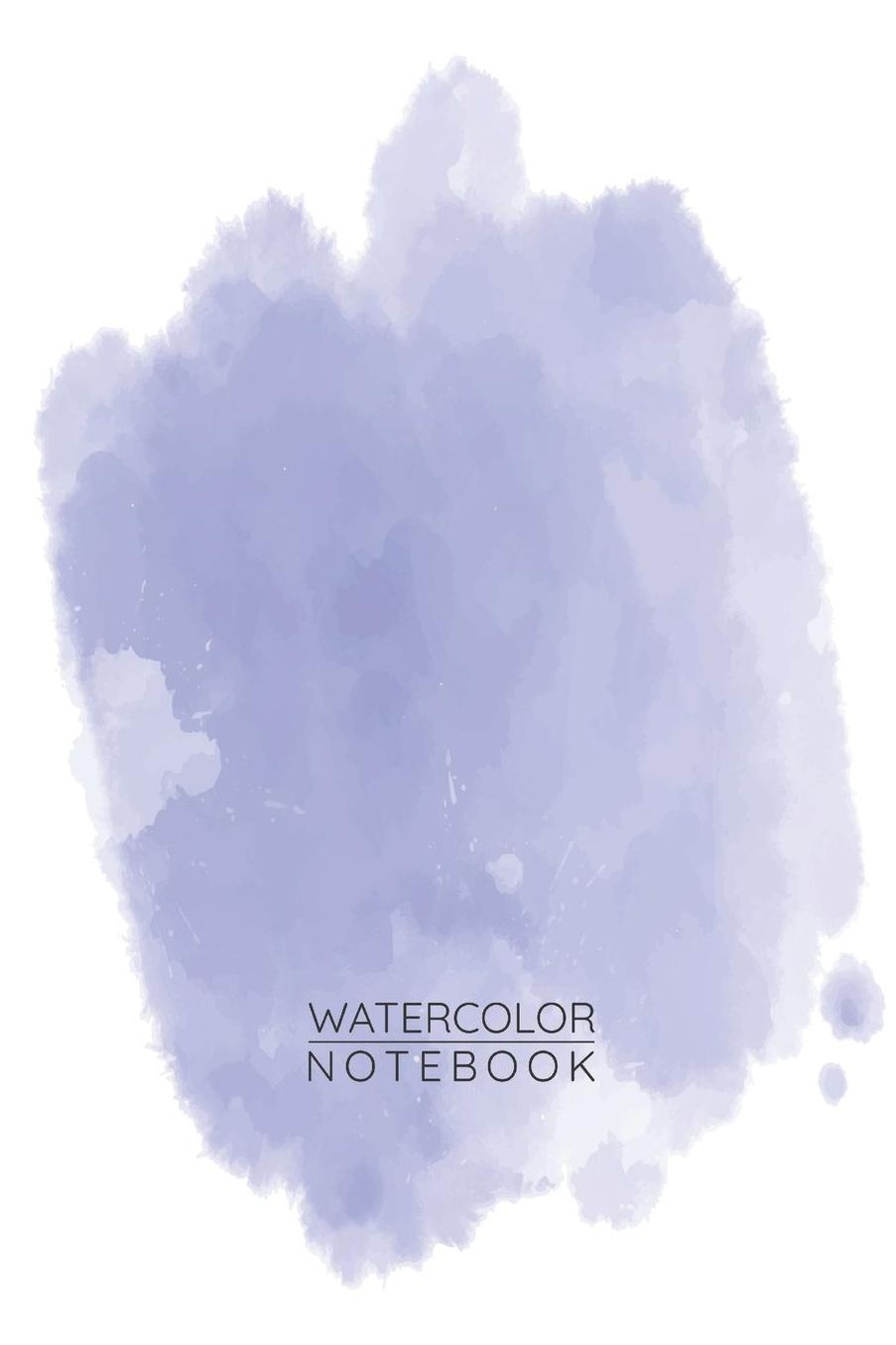 Blue Watercolor Notebook - Sketch Book for Drawing Painting Writing - Blue Watercolor Journal - Blue Watercolor Diary: Medium College-Ruled Journey Diary, 110 page, Lined, 6x9 (15.2 x 22.9 cm)