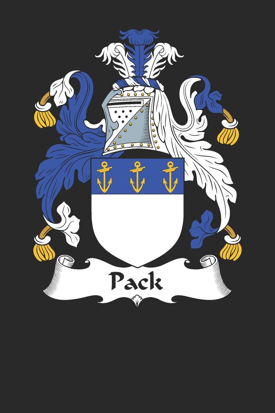 Pack: Pack Coat of Arms and Family Crest Notebook Journal (6 x 9 - 100 pages)