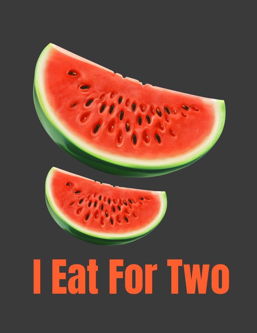 I Eat For Two: Funny Pregnancy Announcement Baby Shower Party Gifts Ideas. Preggers Notebook Journal.