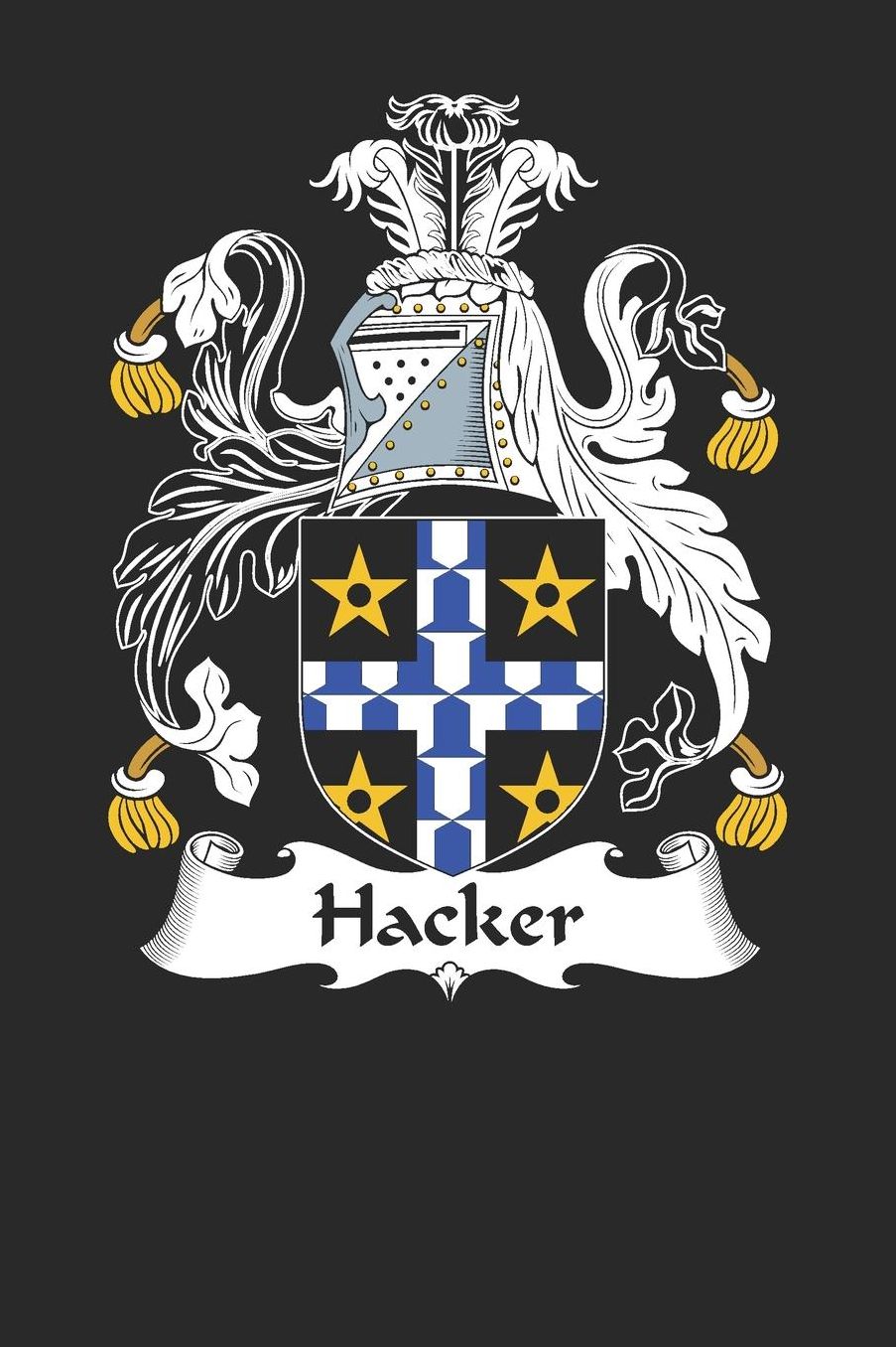 Hacker: Hacker Coat of Arms and Family Crest Notebook Journal (6 x 9 - 100 pages)
