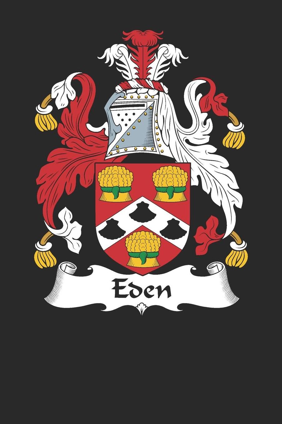 Eden: Eden Coat of Arms and Family Crest Notebook Journal (6 x 9 - 100 pages)