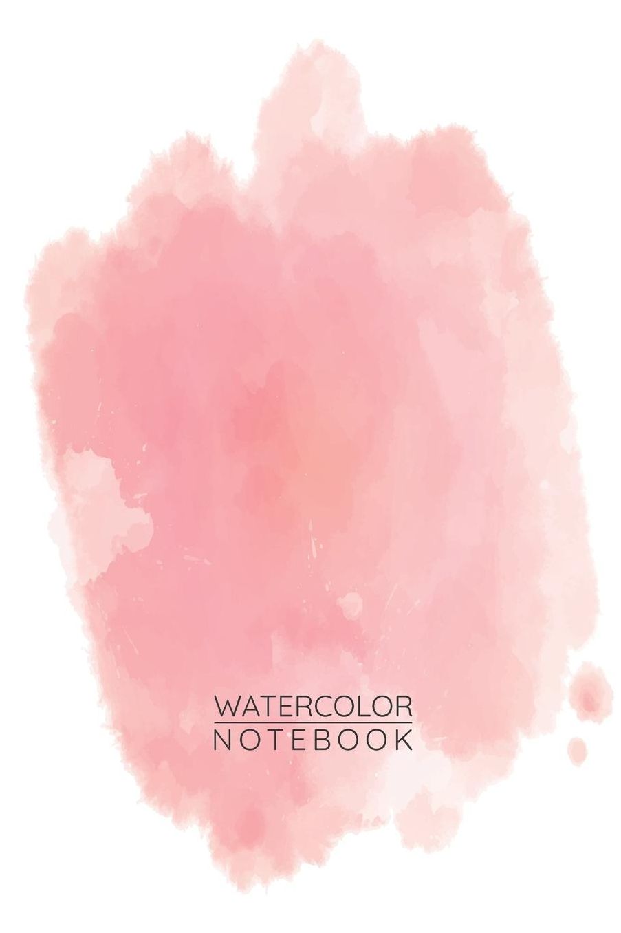 Light Pink Watercolor Notebook - Sketch Book for Drawing Painting Writing - Light Pink Watercolor Journal - Light Pink Diary: Medium College-Ruled Journey Diary, 110 page, Lined, 6x9 (15.2 x 22.9 cm)
