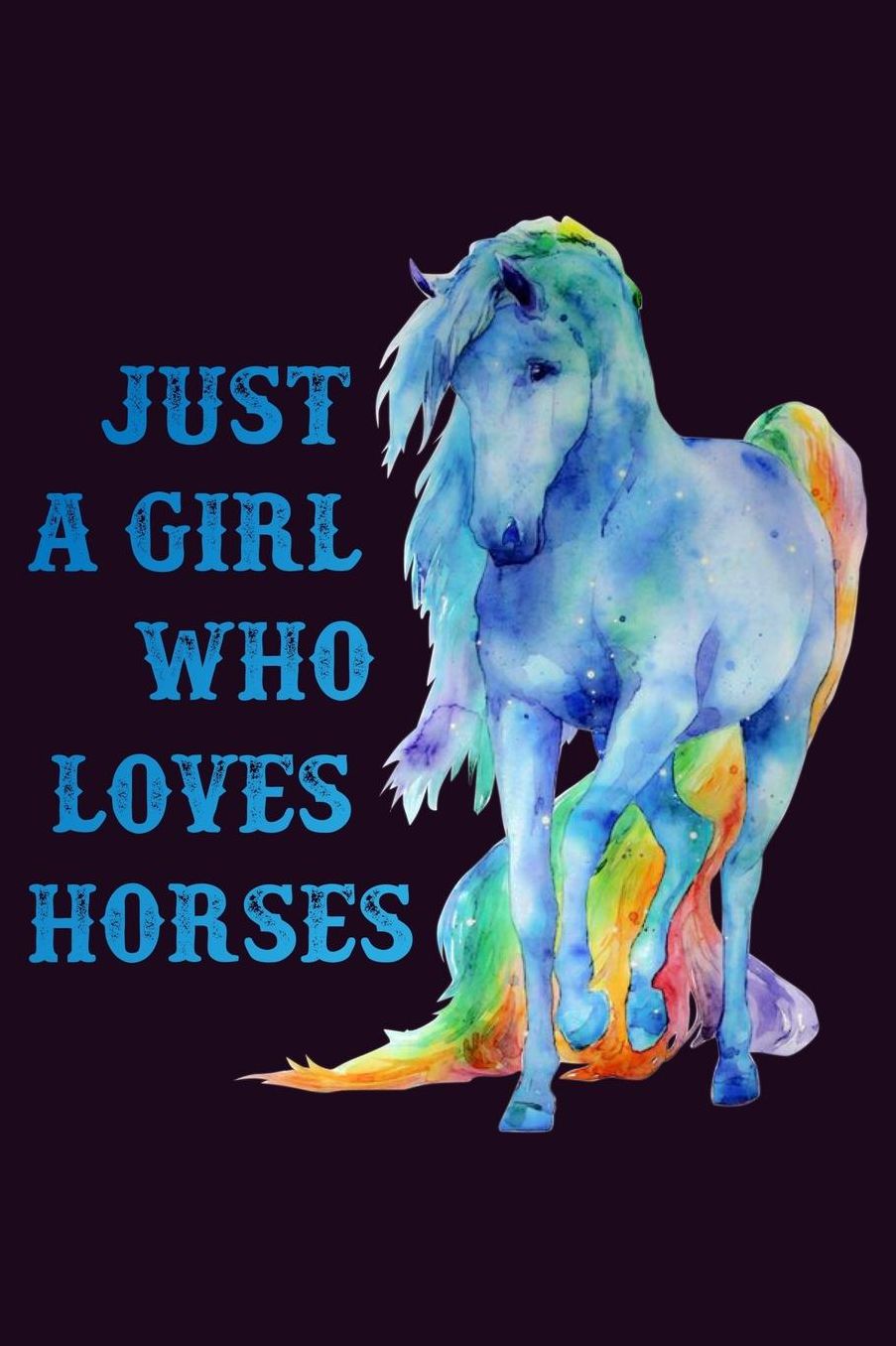 Just A Girl Who Loves Horses: With a matte, full-color soft cover, this Bucket List Journal is the ideal size 6x9 inch, 90 pages cream colored pages . Make dreams come true. Get started today.