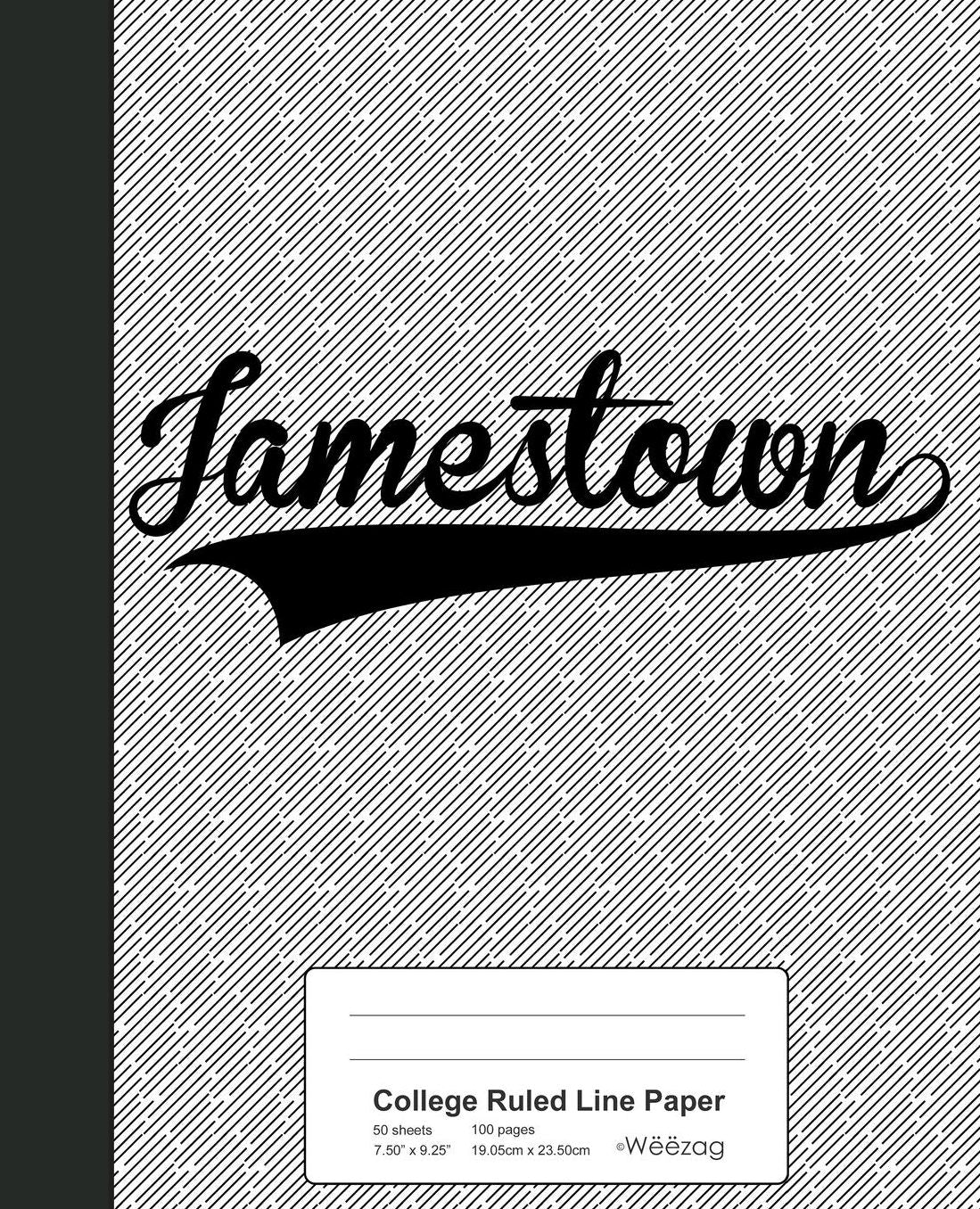 College Ruled Line Paper: JAMESTOWN Notebook