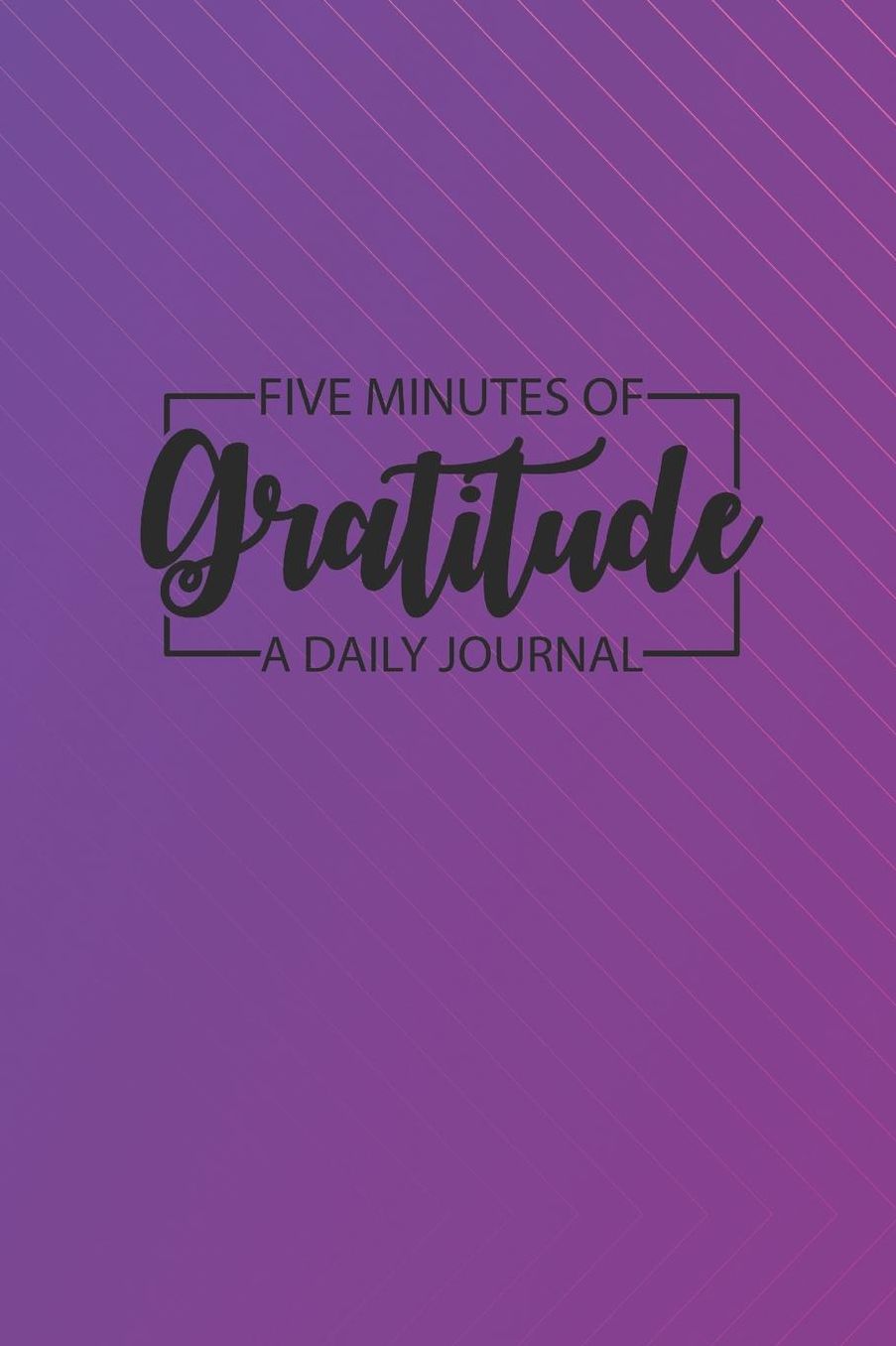 Daily Gratitude Journal 'Blue Purple' - Five Minutes of Gratitude Diary - Happier Life Gratitude Notebook - Positivity Diary: Medium College-Ruled Journey Diary, 110 page, Lined, 6x9 (15.2 x 22.9 cm)