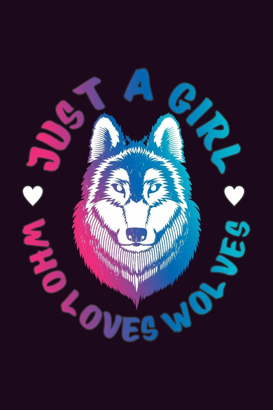 Just A Girl Who Loves Wolves: With a matte, full-color soft cover, this Bucket List Journal is the ideal size 6x9 inch, 90 pages cream colored pages . Make dreams come true. Get started today.