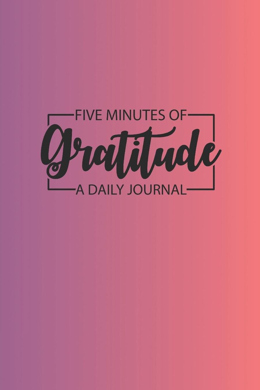 Daily Gratitude Journal 'Blue Red' - Five Minutes of Gratitude Diary - Happier Life Gratitude Notebook - Positivity Diary: Medium College-Ruled Journey Diary, 110 page, Lined, 6x9 (15.2 x 22.9 cm)