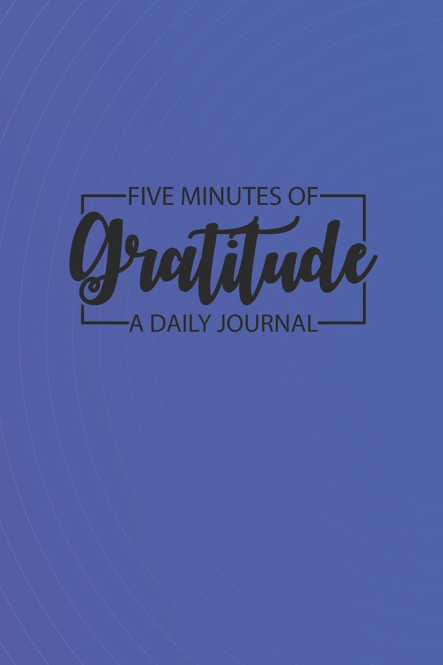 Daily Gratitude Journal 'Blue Waves' - Five Minutes of Gratitude Diary - Happier Life Gratitude Notebook - Positivity Diary: Medium College-Ruled Journey Diary, 110 page, Lined, 6x9 (15.2 x 22.9 cm)