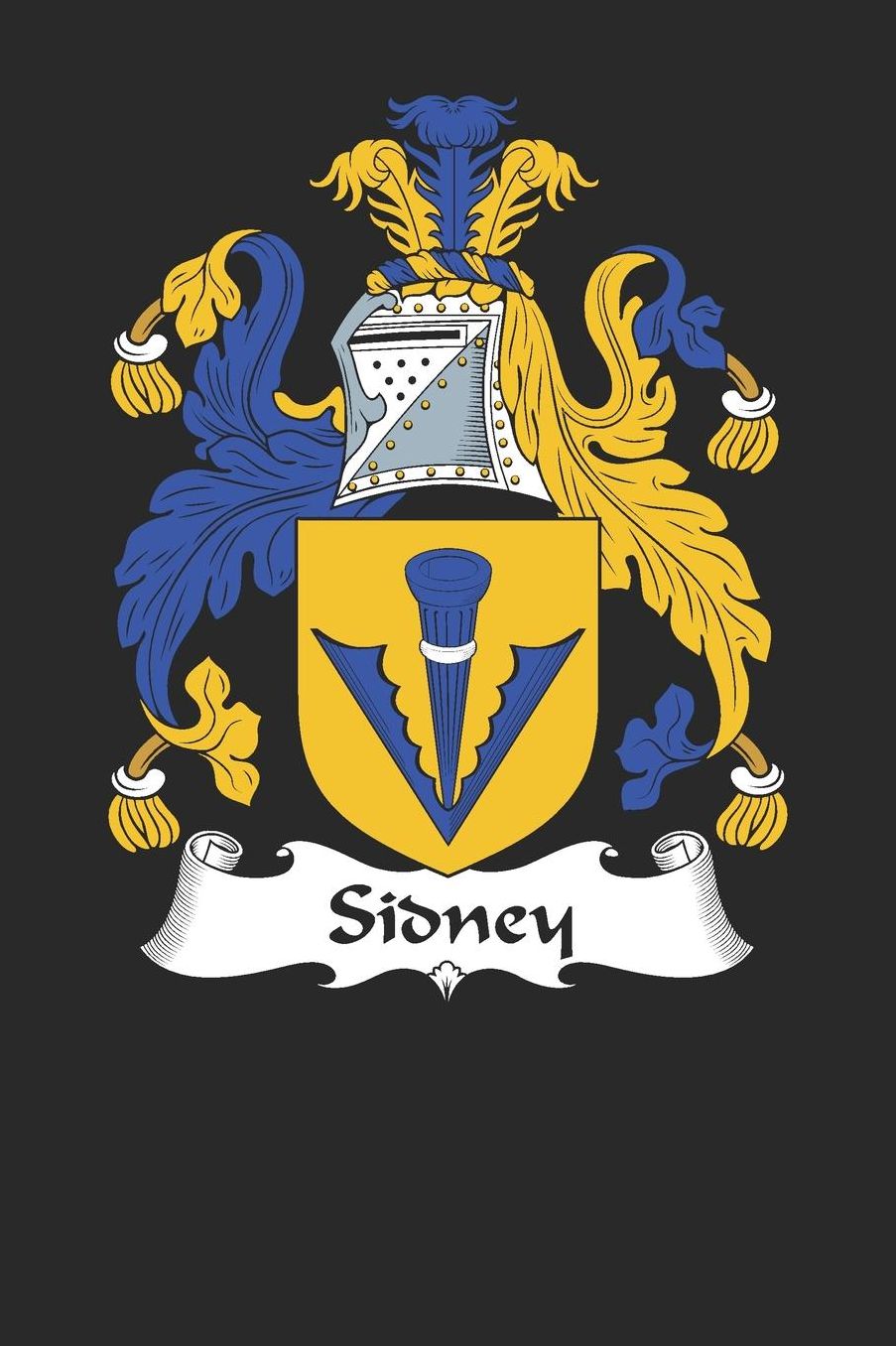 Sidney: Sidney Coat of Arms and Family Crest Notebook Journal (6 x 9 - 100 pages)
