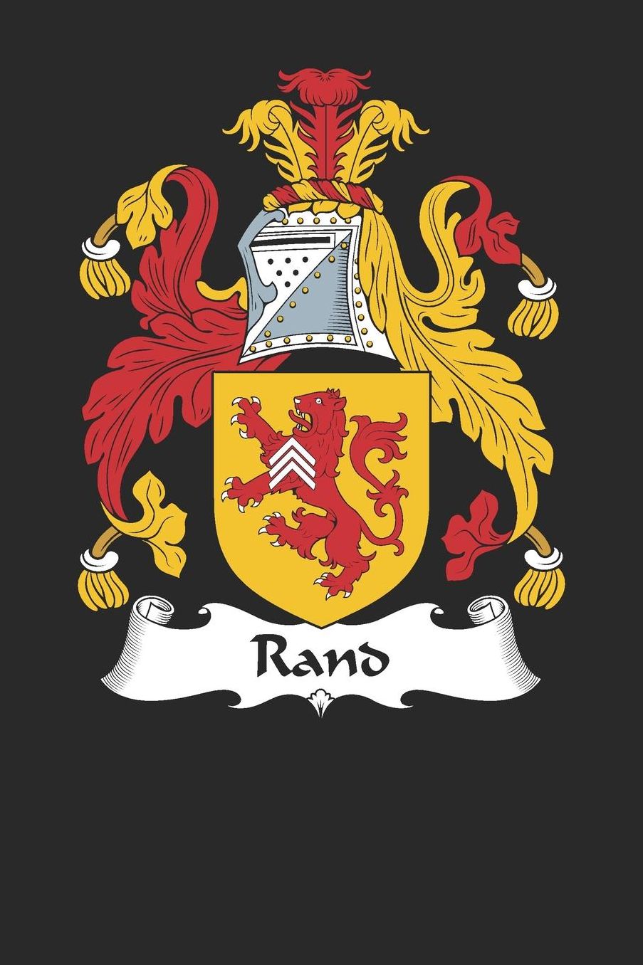 Rand: Rand Coat of Arms and Family Crest Notebook Journal (6 x 9 - 100 pages)
