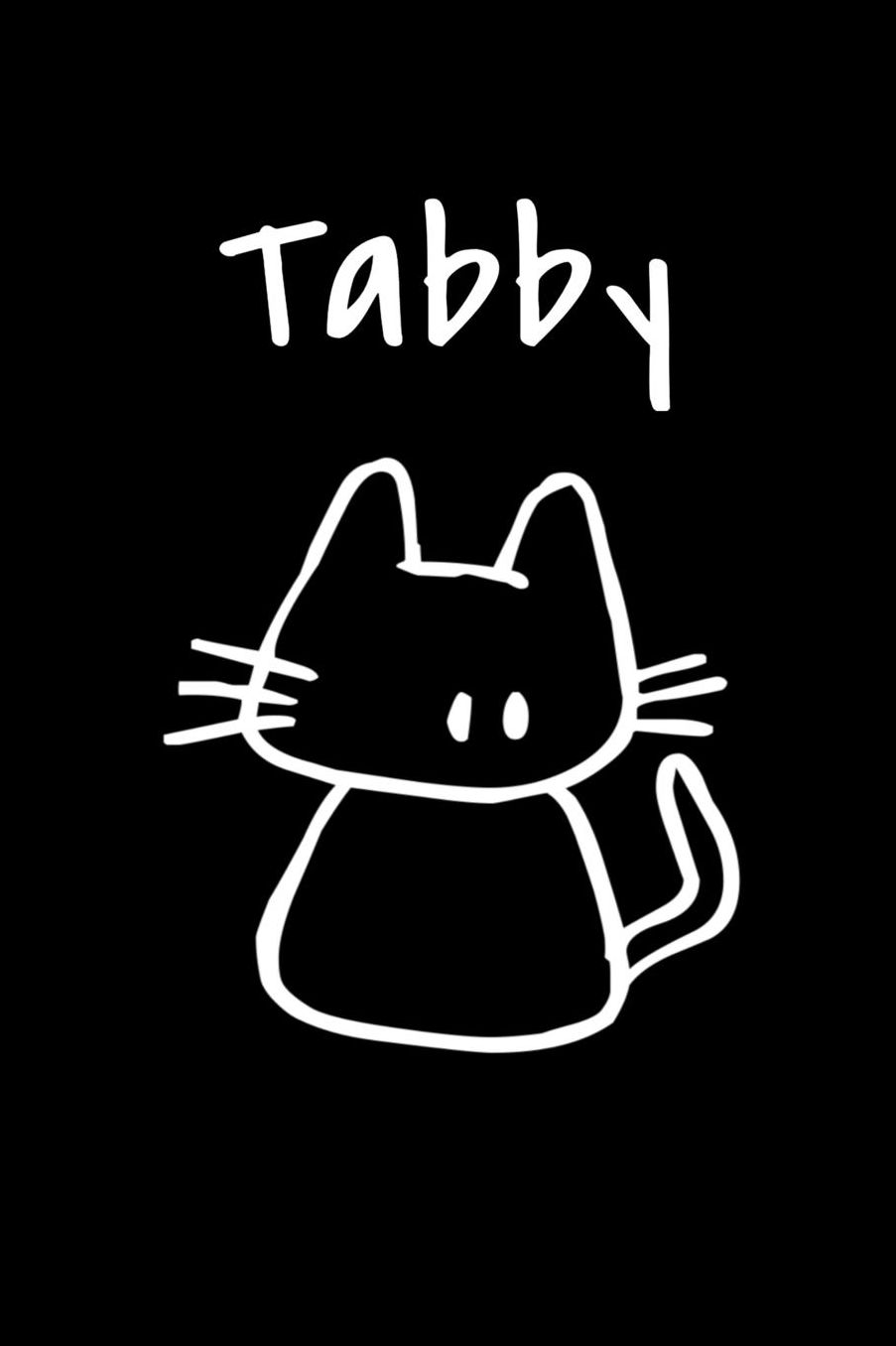 Tabby: Composition Notebook Plain College Ruled Wide Lined 6 x 9 Journal Cute Meow Funny Kawaii Gifts for Cat Lover's Organizer Record Log Passwords Address Book Appointments & Diary Students Back to School Teens Kids Workbook for Writing Notes