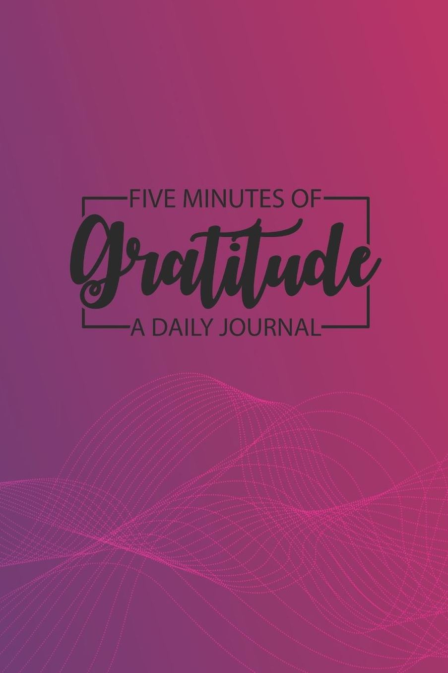 Daily Gratitude Journal 'Complex Blue Red' - Five Minutes of Gratitude Diary - Happier Life Gratitude Notebook - Positivity Diary: Medium College-Ruled Journey Diary, 110 page, Lined, 6x9 (15.2 x 22.9 cm)