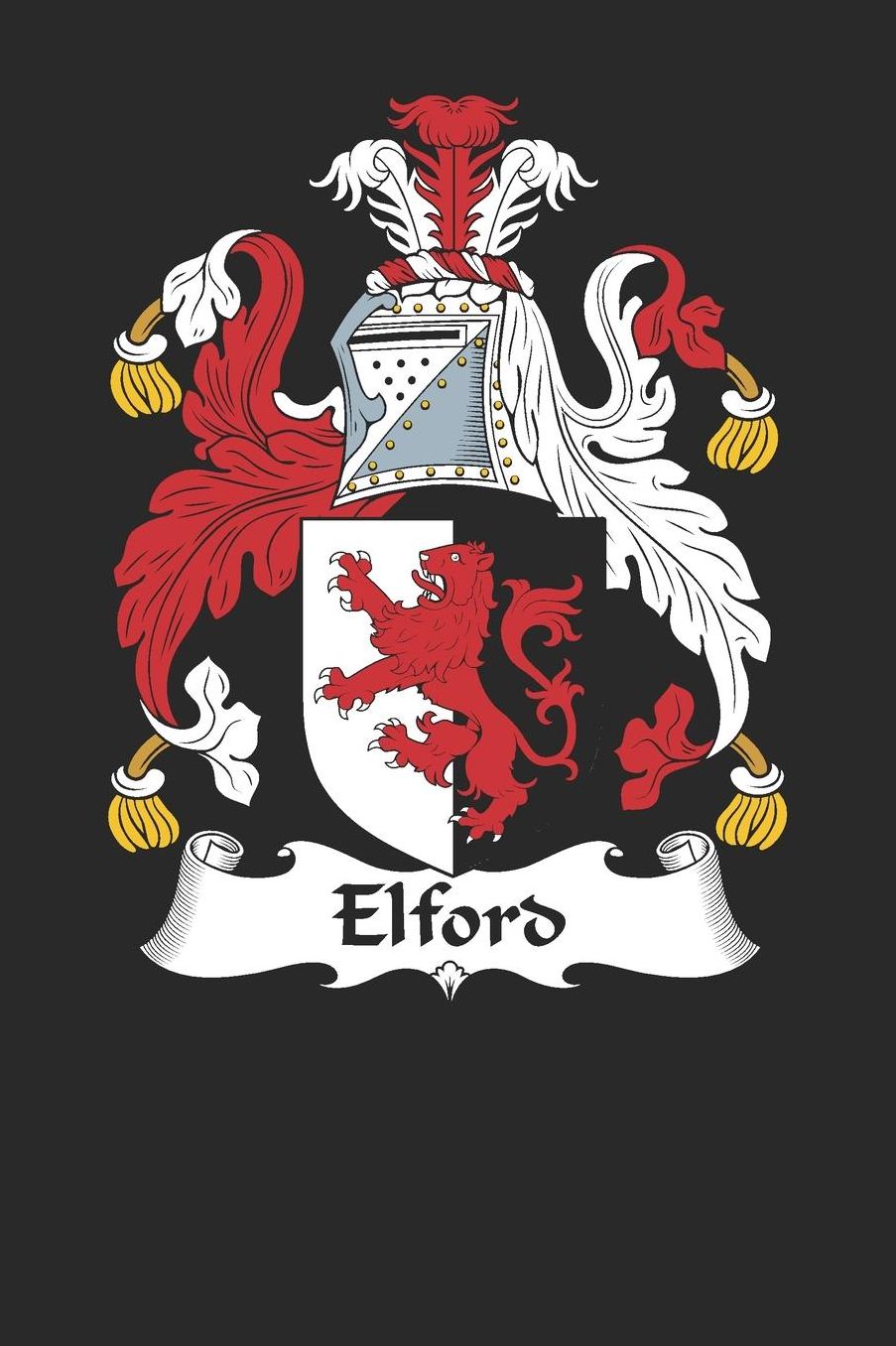 Elford: Elford Coat of Arms and Family Crest Notebook Journal (6 x 9 - 100 pages)