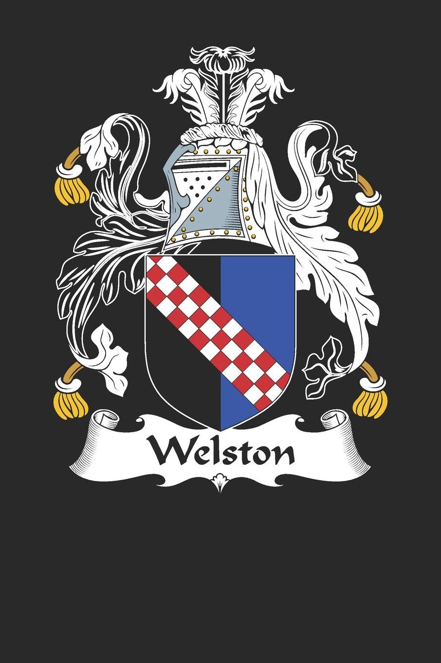 Welston: Welston Coat of Arms and Family Crest Notebook Journal (6 x 9 - 100 pages)