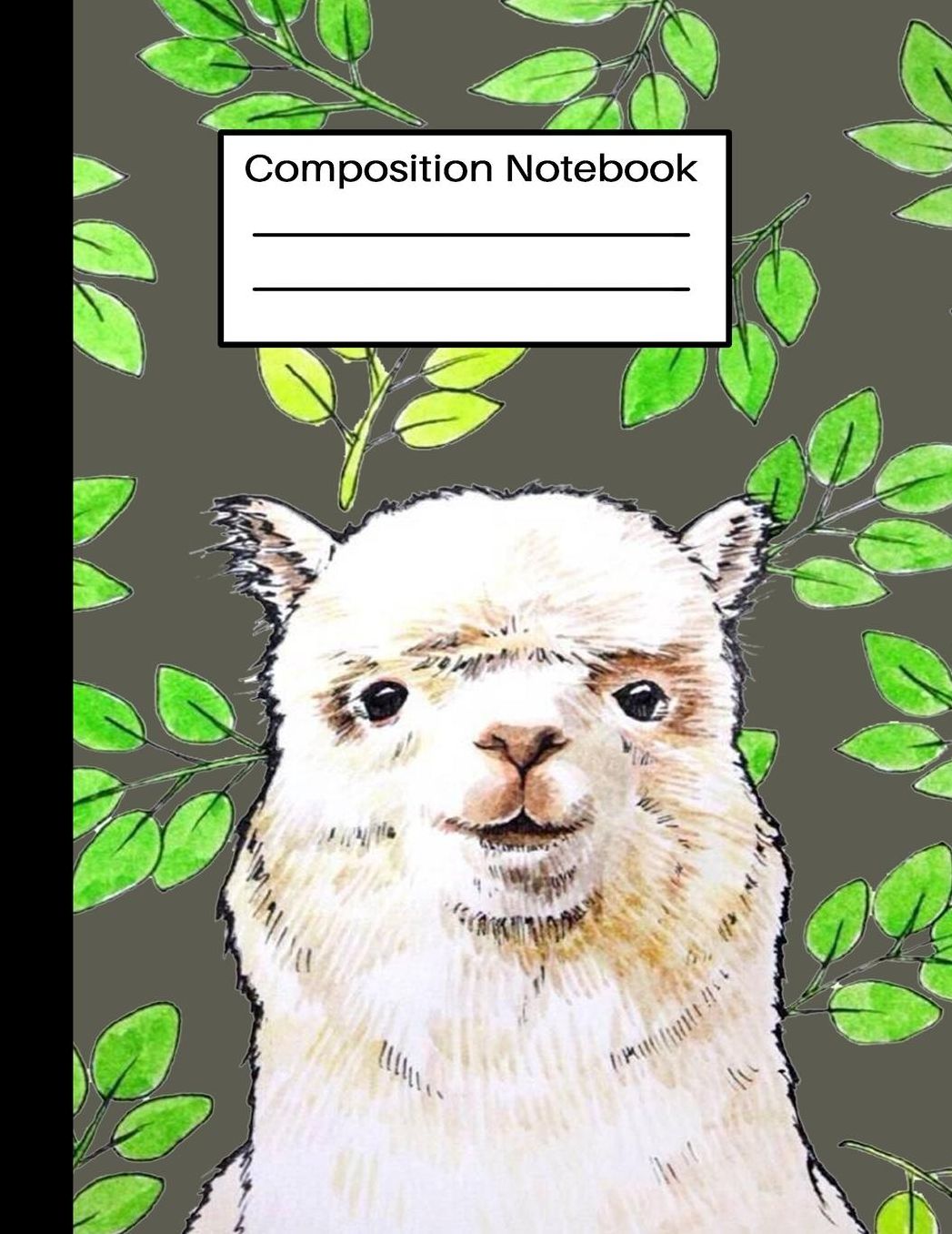Composition Notebook: Funny Llama Wide Ruled Paper Journal Novelty Llama Alpaca Wide Blank Lined Workbook for Teens Kids Students for School Home and Work for Writing Notes