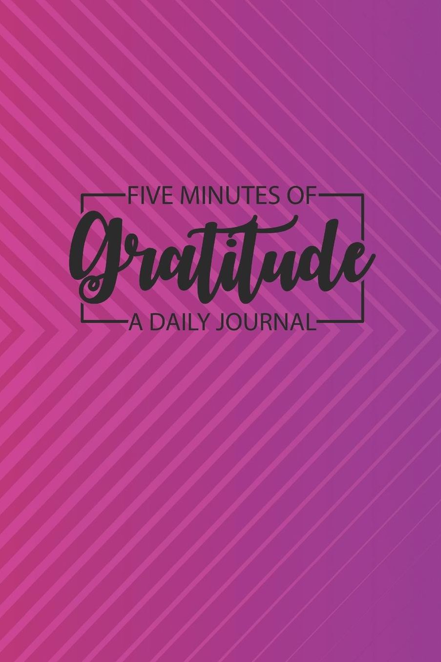 Daily Gratitude Journal 'Red Purple' - Five Minutes of Gratitude Diary - Happier Life Gratitude Notebook - Positivity Diary: Medium College-Ruled Journey Diary, 110 page, Lined, 6x9 (15.2 x 22.9 cm)